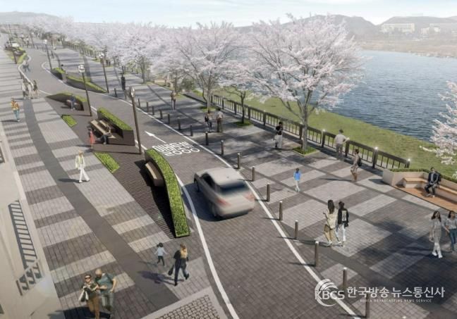 여주시 강변로(대로사 ~ 세종병원사거리), 9월 1일부터 일방통행 전환 … 보행자 중심 거리로 탈바꿈