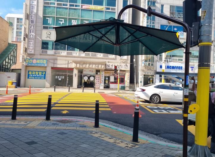 용인특례시 기흥구가 21곳에 가림막을 설치했다.