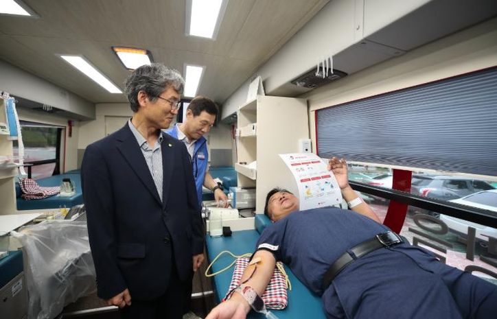 울산교육청, 노사 공동 헌혈 봉사활동