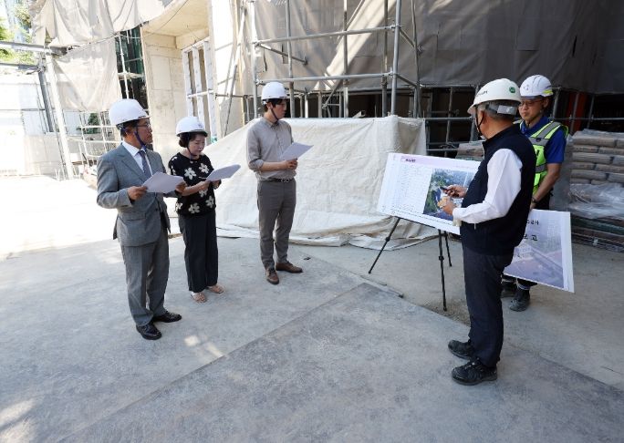 안양시의회, 공공시설물 건립공사 현장 방문
