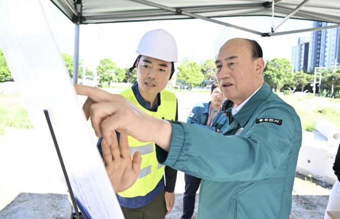 동두천시, 공원분야 주요 공사현장 점검 실시