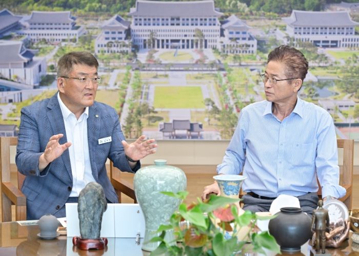 김학동 예천군수, 경북도 방문해 지역현안 사업 건의