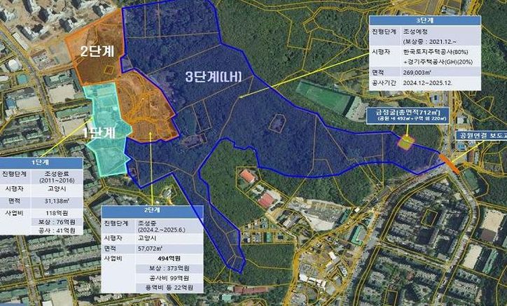 탄현근린공원 위치도