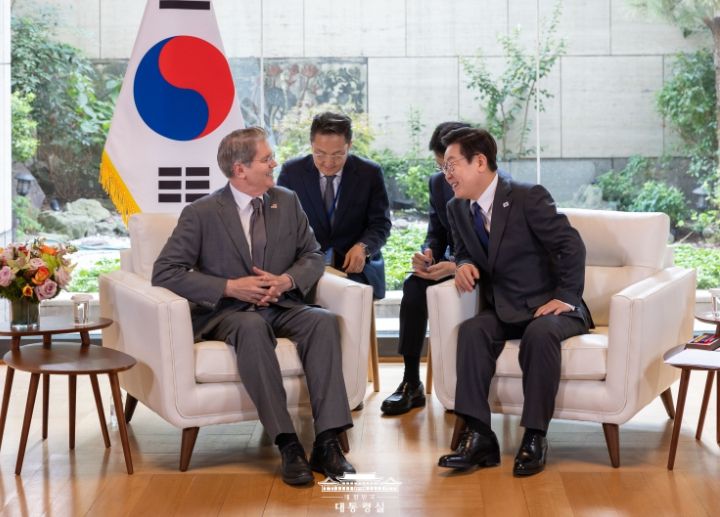 스콧 베센트 미 재무장관 접견(대통령실)