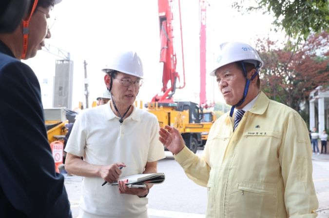 공사장 거푸집 붕괴사고 현장 긴급 방문