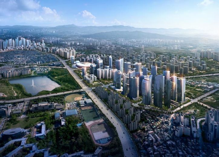 수원시 경제자유구역 조감도