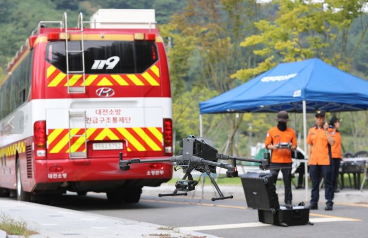 드론 중심 산악구조훈련