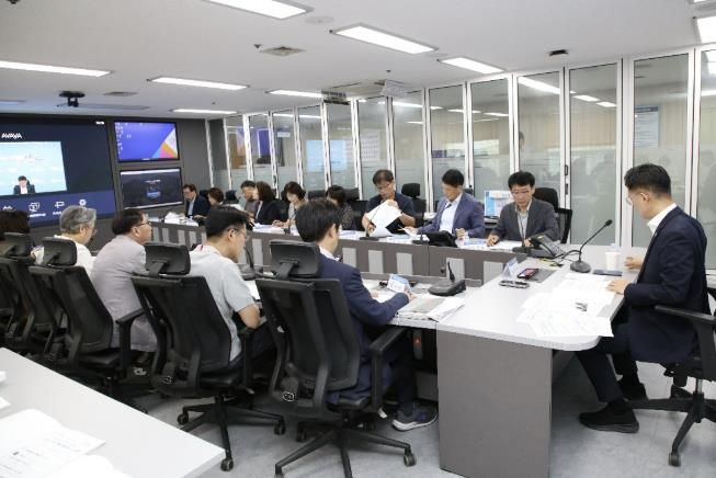 추석 명절 종합대책 회의 사진1(9월 29일 오전 10시 시청 8층 재난안전상황실)