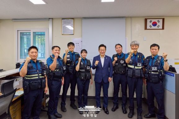 서울 중구 소재 약수지구대 방문(대통령실)