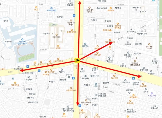 사라봉오거리 주·정차 위반 단속