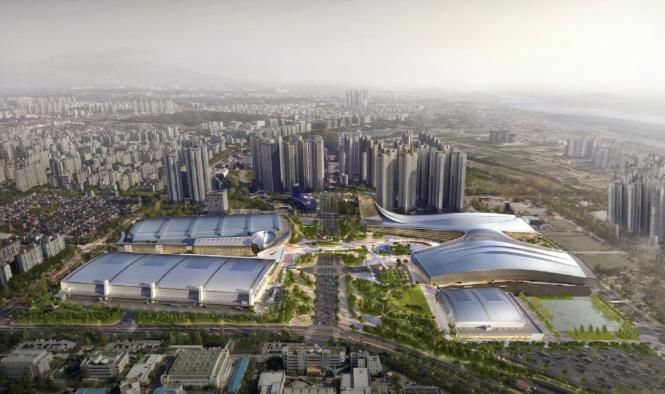 킨텍스 제1, 2, 3전시장 조감도