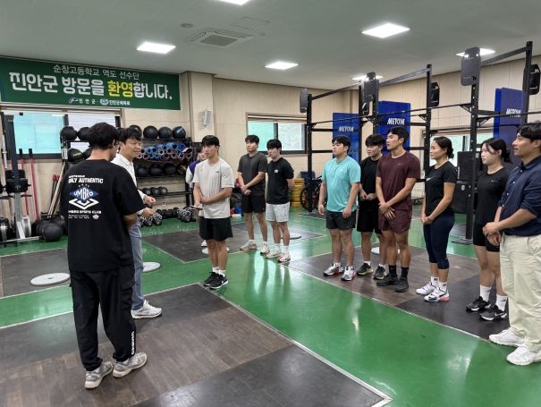 한국체대 썰매부·순창고 역도부, 진안군에서 전지훈련에 매진