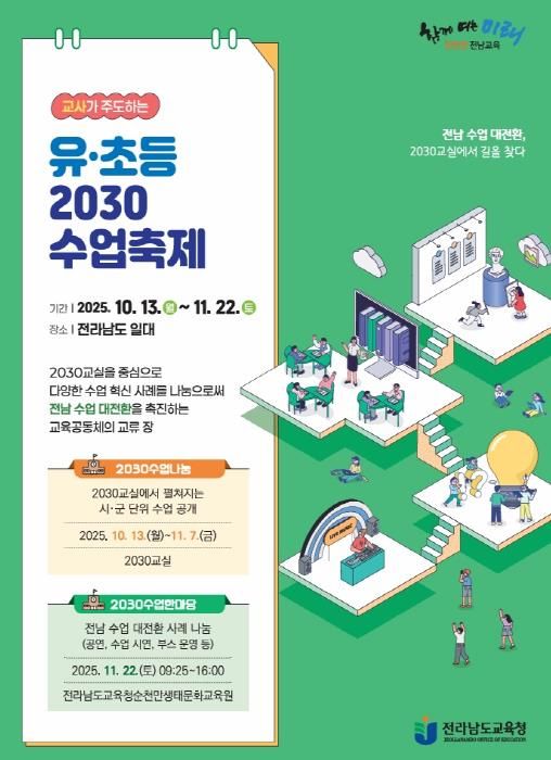유·초등 2030수업축제 포스터