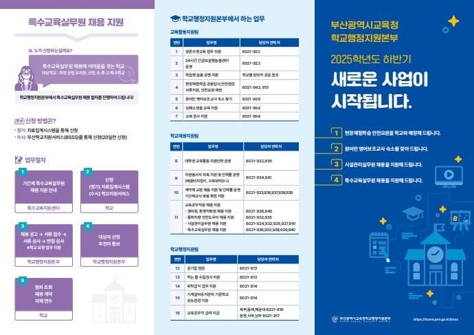 2025학년도 하반기 사업 홍보 리플릿