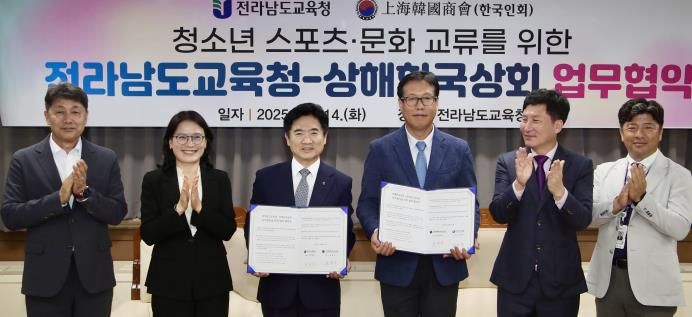 ‘청소년 스포츠·문화 교류를 위한 업무협약(MOU)’관련 사진