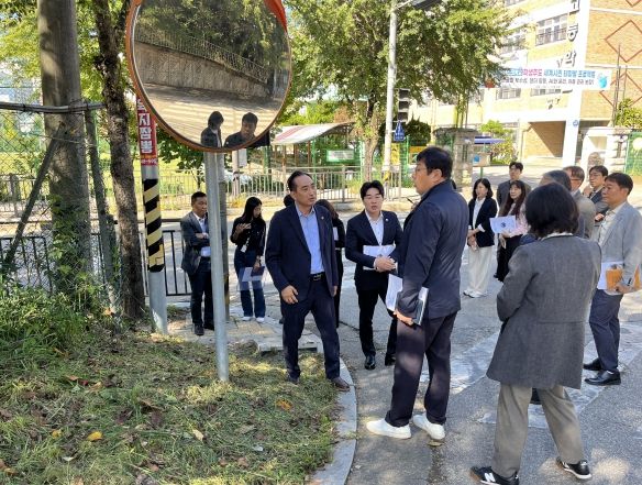 청학고 학생 안전을 위한 통학로 정비 간담회