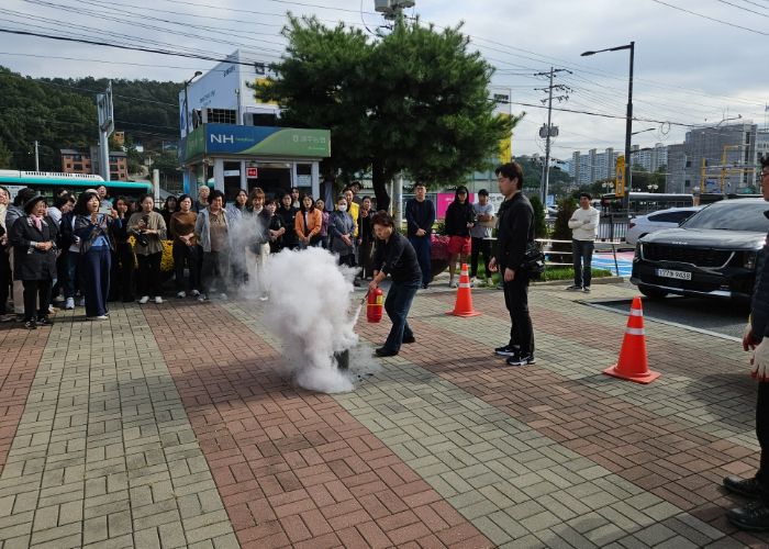 광주시 탄벌동, 관계기관과 소방 합동훈련 실시
