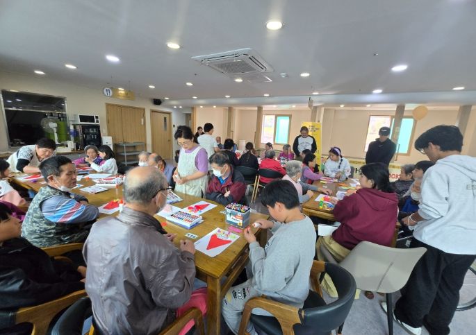 금산군 청소년수련관 동아리연합 마음쿡·하나지 봉사활동