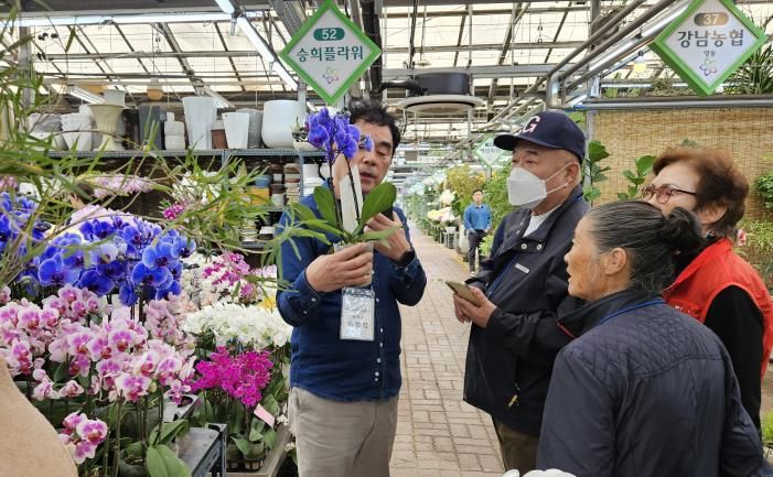 ‘양재동 꽃시장’ 현장 체험 사진