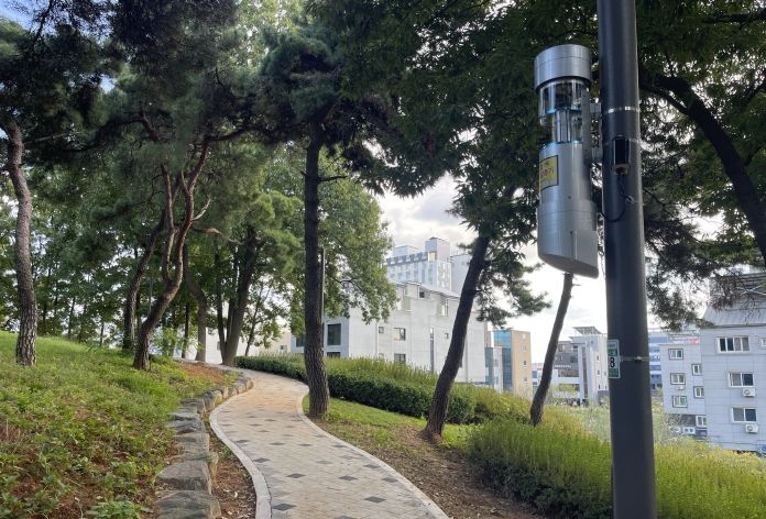 포충기·기피제분사기 설치 모습