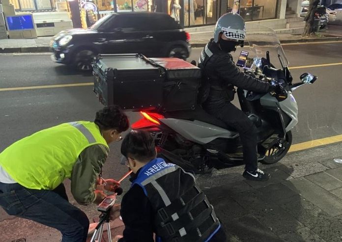 안전기준 위반 이륜차 지도·단속