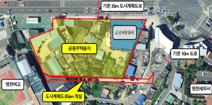 성내동 마을정비형 공공임대주택 사업 위치도