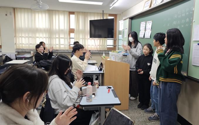 양평서부청소년문화의집 청소년방과후아카데미 ‘별무리’, 멘토링 교류 양서고에 ‘수능 대박’ 응원