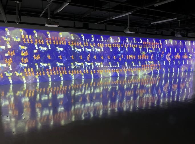 조선 제8대 왕 예종의 장례 행렬을 미디어아트로 복원한 ‘서오릉, 왕의 길’