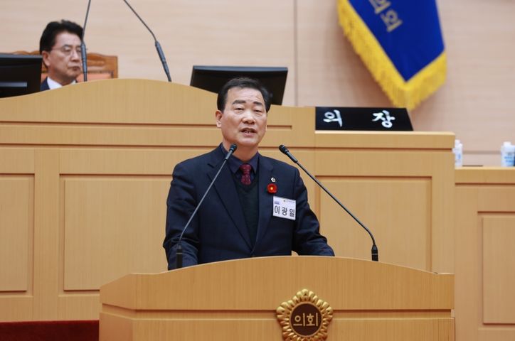 이광일 의원 죽림더프라우드 옵션 변경 사태 책임이행 5분발언