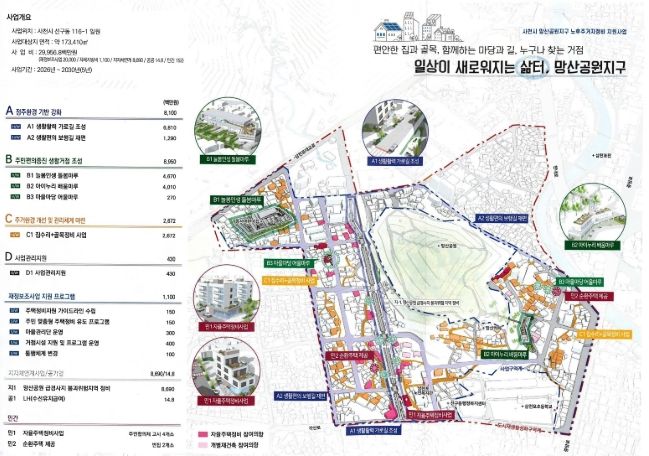 망산공원지구 마스터플랜도