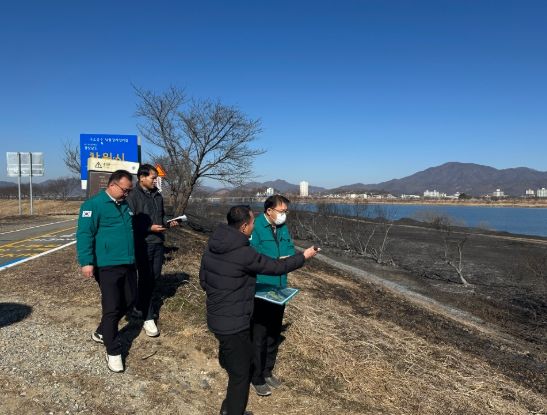 장금용 창원특례시장 권한대행, 대산면 들풀화재 현장점검 나서
