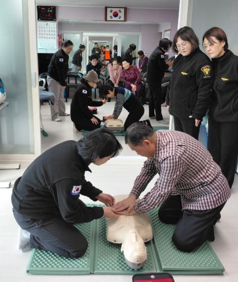 신둔면 여성의용소방대, 마을 심폐소생술 교육 실시