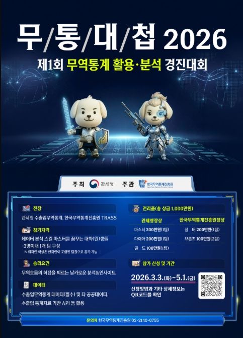 무역통계 활용·분석 경진대회 홍보 포스터