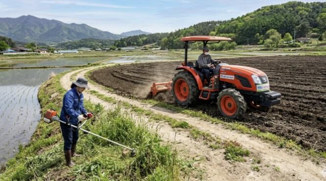 농작업 대행작업 모습
