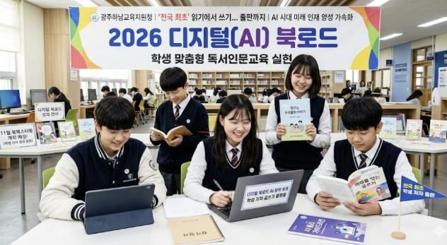 광주하남교육지원청, AI 기반 읽기에서 쓰기까지...'2026 디지털(AI) 북로드'로 미래 독서 교육 선도