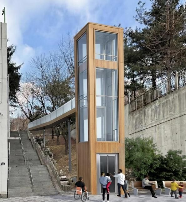 엘리베이터 설치 관련 조감도 사진