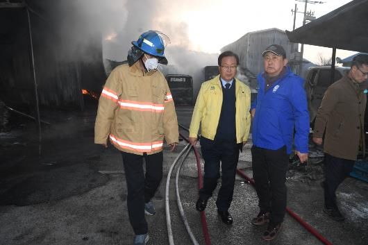 유희태 완주군수, 새벽 현장 진두지휘… 주민 안전 최우선 조치