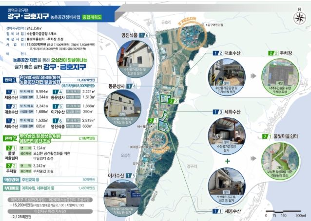 영덕 강구·금호지구 농촌공간정비사업 계획