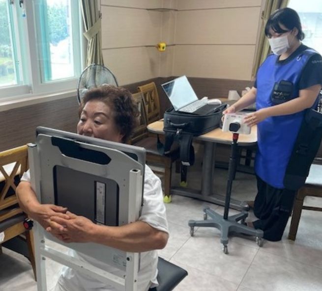 함평군 보건소 결핵 검진 모습