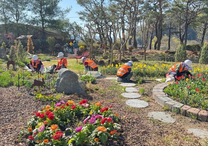 합천군, 봄맞이 녹지공간 정비‘박차’…도심 곳곳 생기 더한다